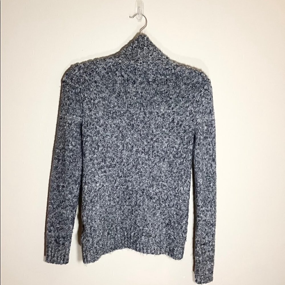 TOMMY HILFIGER HEATHERED ZIP UP CARDIGAN - Picture 3 of 5